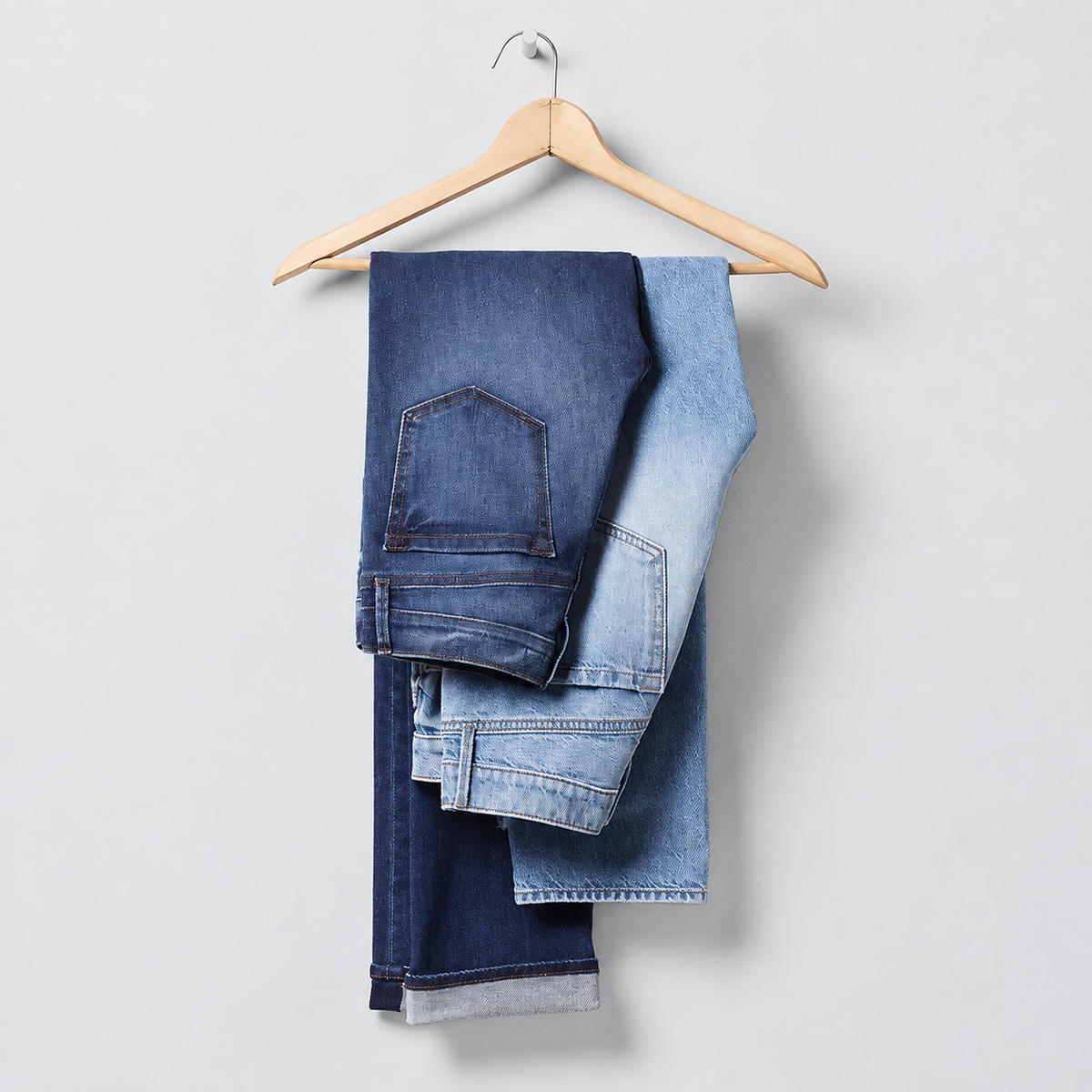 A pair of jeans, before transformation