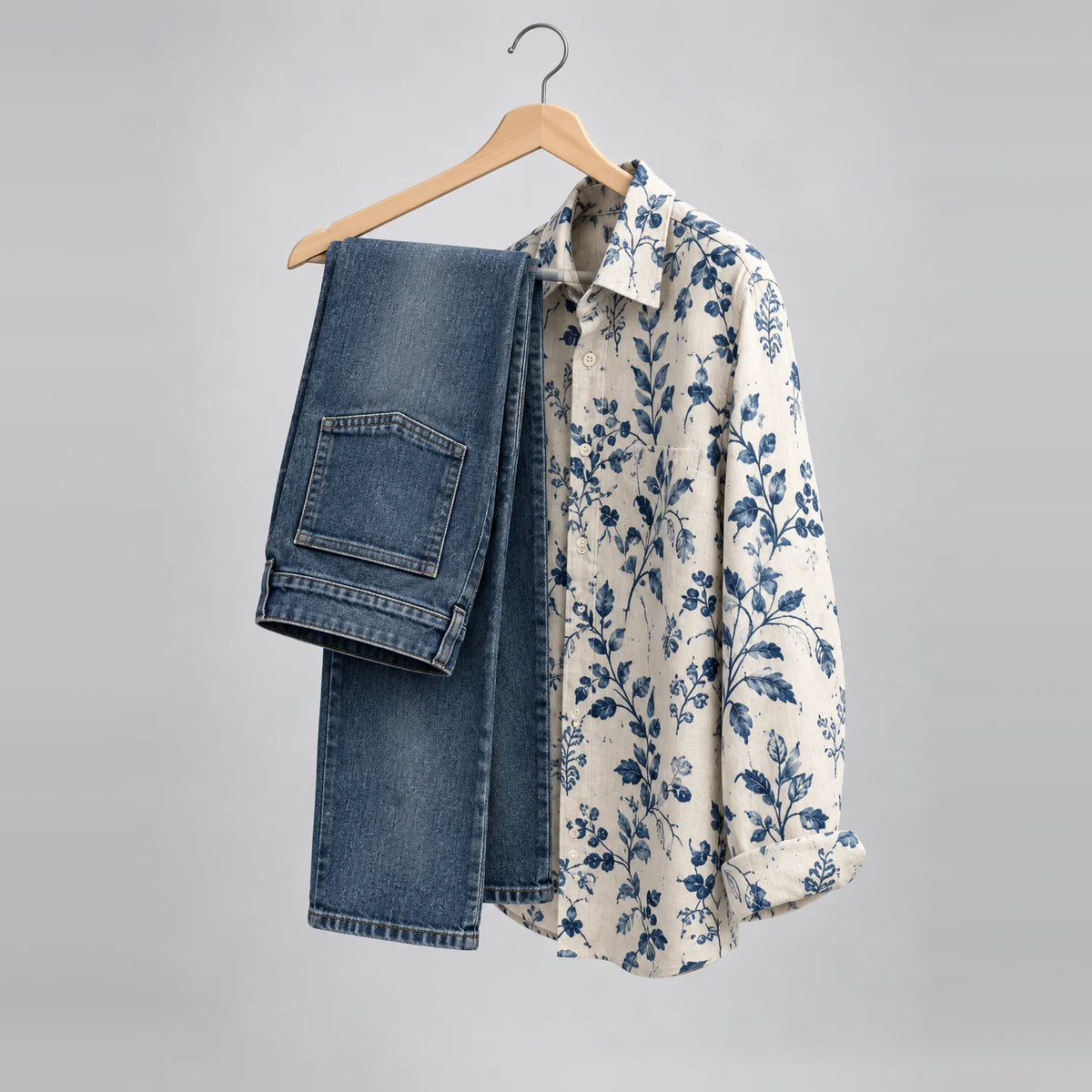 A pair of jeans, before transformation