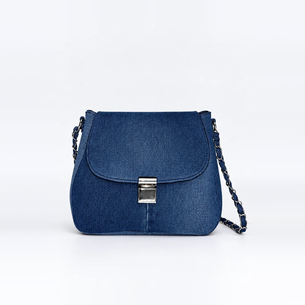 Bloom Dune Handbag – upcycled denim bag, view 2 of 5