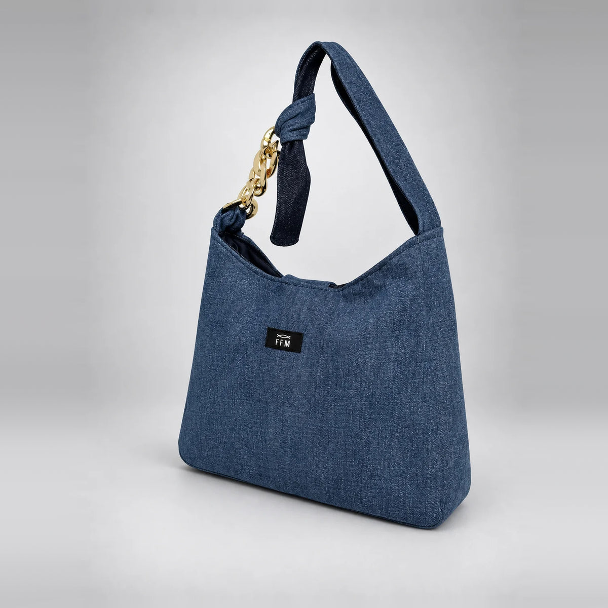 Denim-Delight Classic Tote – upcycled denim bag, view 2 of 6