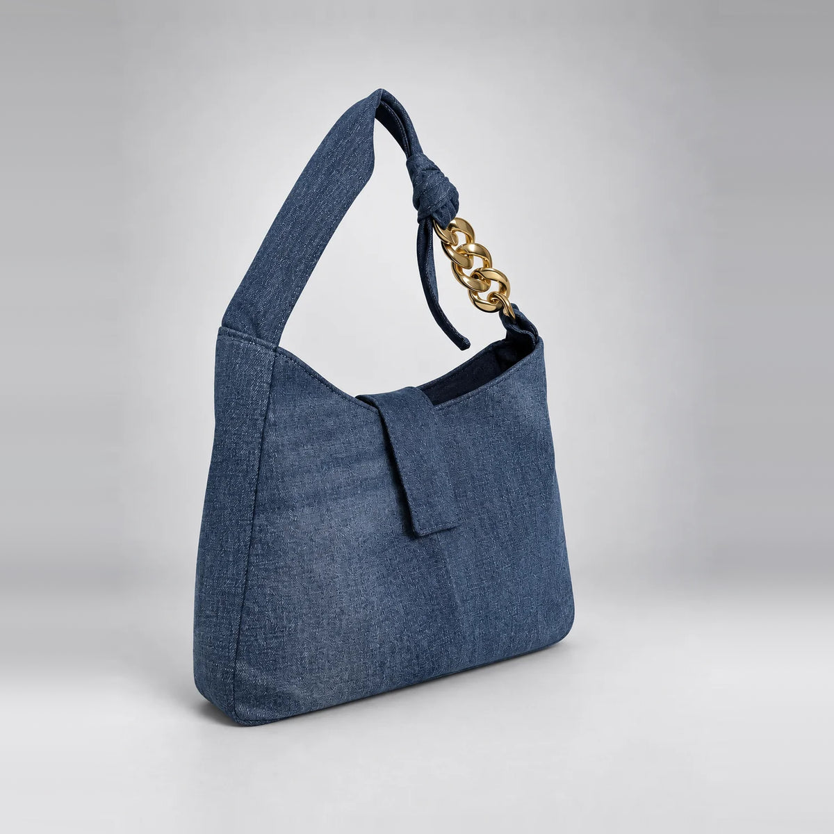 Denim-Delight Classic Tote – upcycled denim bag, view 3 of 6