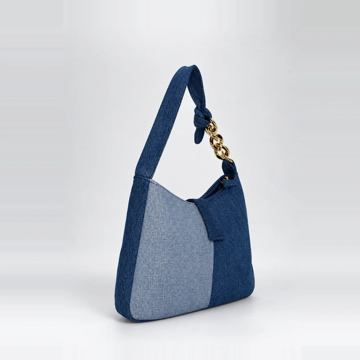Denim-Delight Duet shoulder bag, side angle