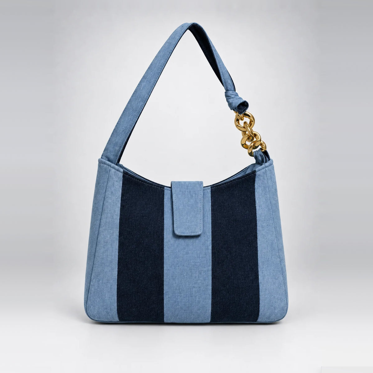 Denim-Delight Rhythm Tote – upcycled denim bag, view 4 of 9
