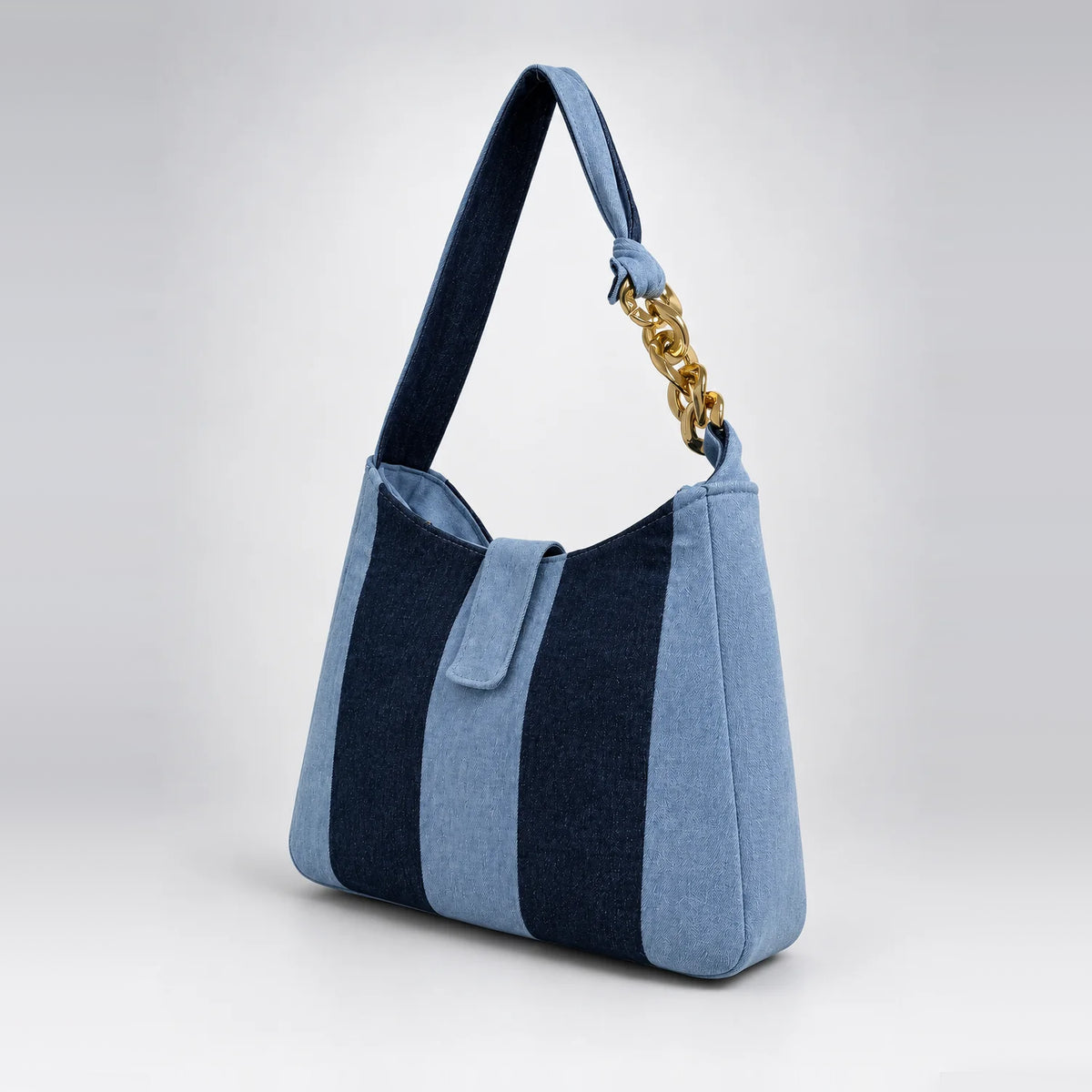 Denim-Delight Rhythm Tote – upcycled denim bag, view 3 of 9