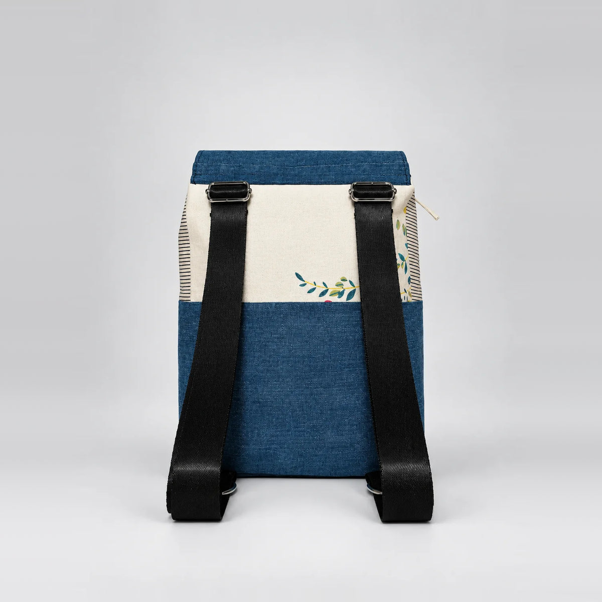 Dual Stride Backpack – upcycled denim bag, view 4 of 5