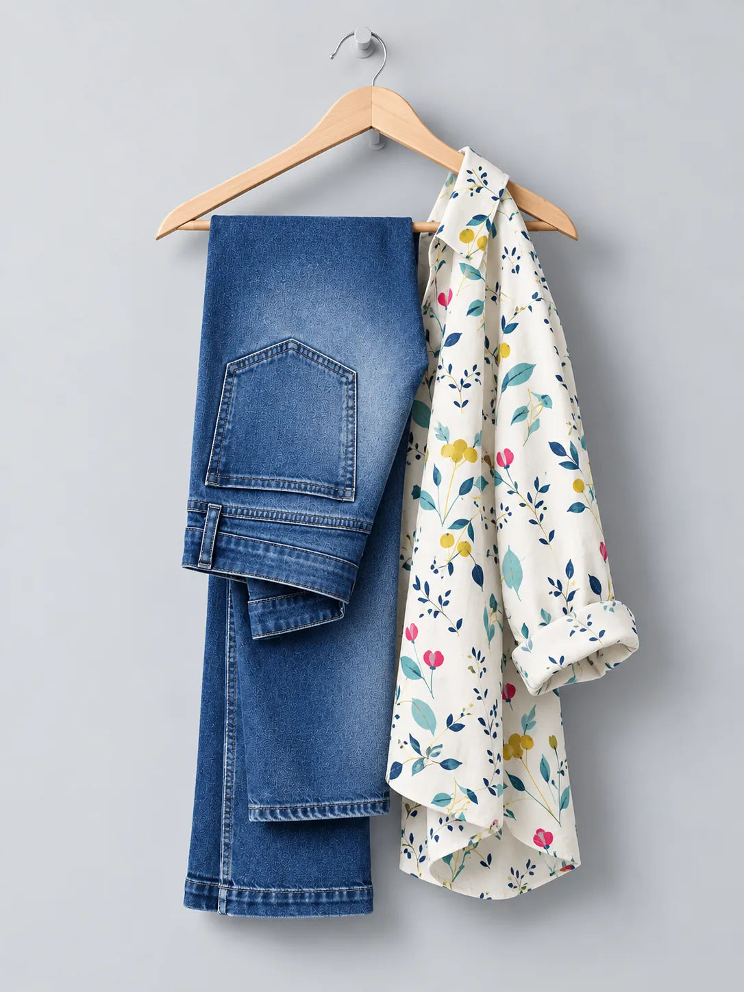Before: 1 Pair of Jeans + 1 Shirt