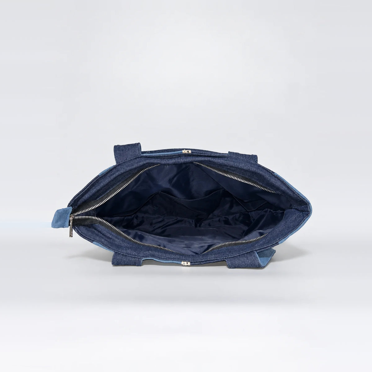 Inside Out Classic Tote – upcycled denim bag, view 5 of 5