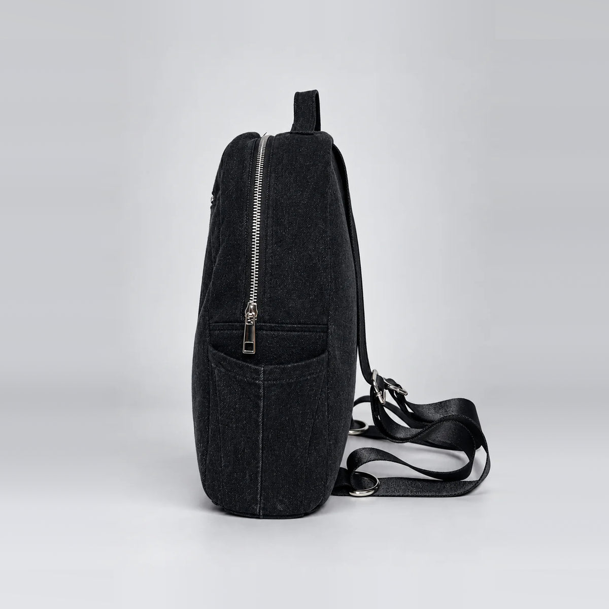 Nomad Stride Backpack – upcycled denim bag, view 2 of 5