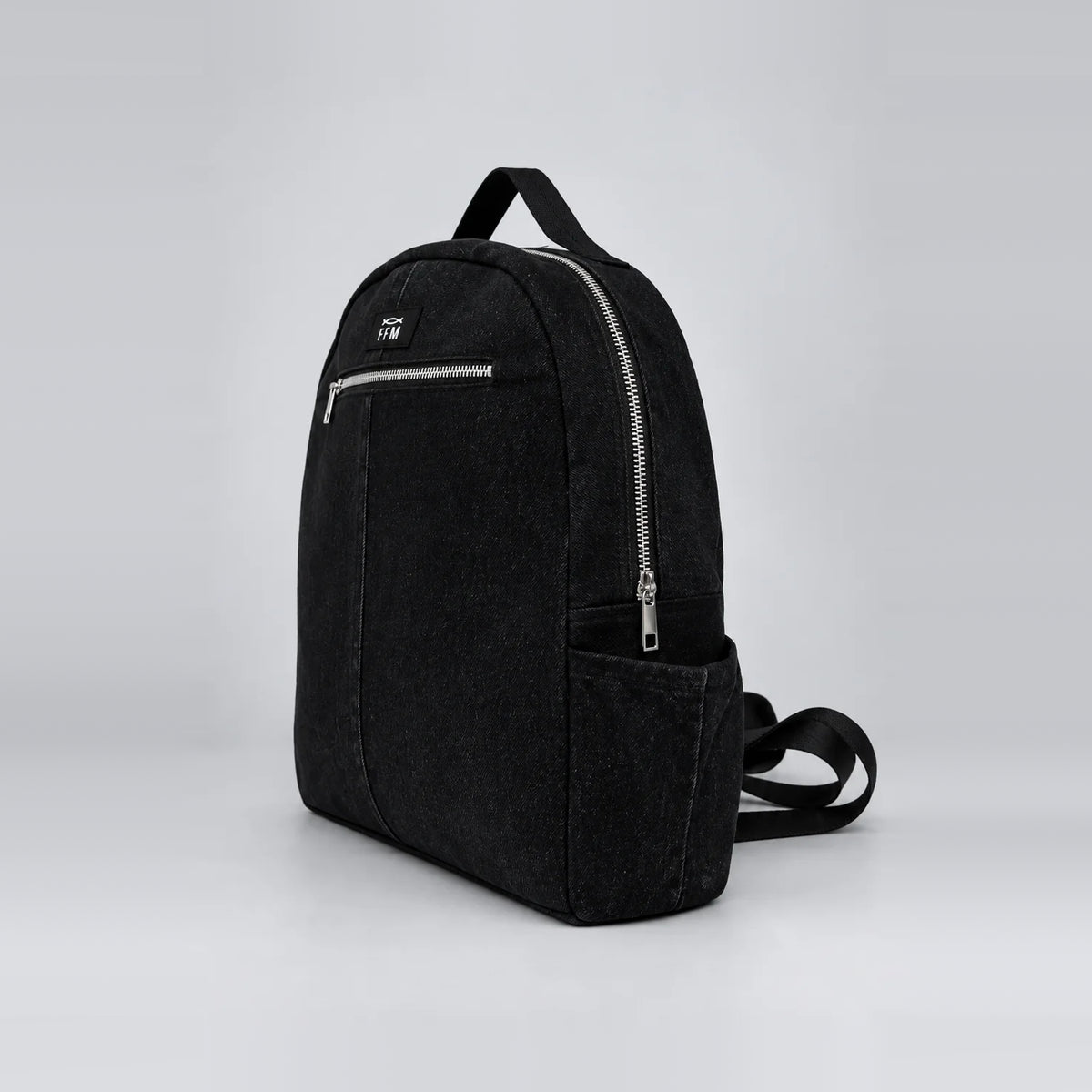 Nomad Stride Backpack – upcycled denim bag, view 3 of 5
