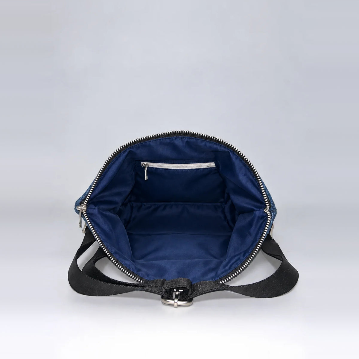 Terra Fold Messenger Sling – upcycled denim bag, view 5 of 7
