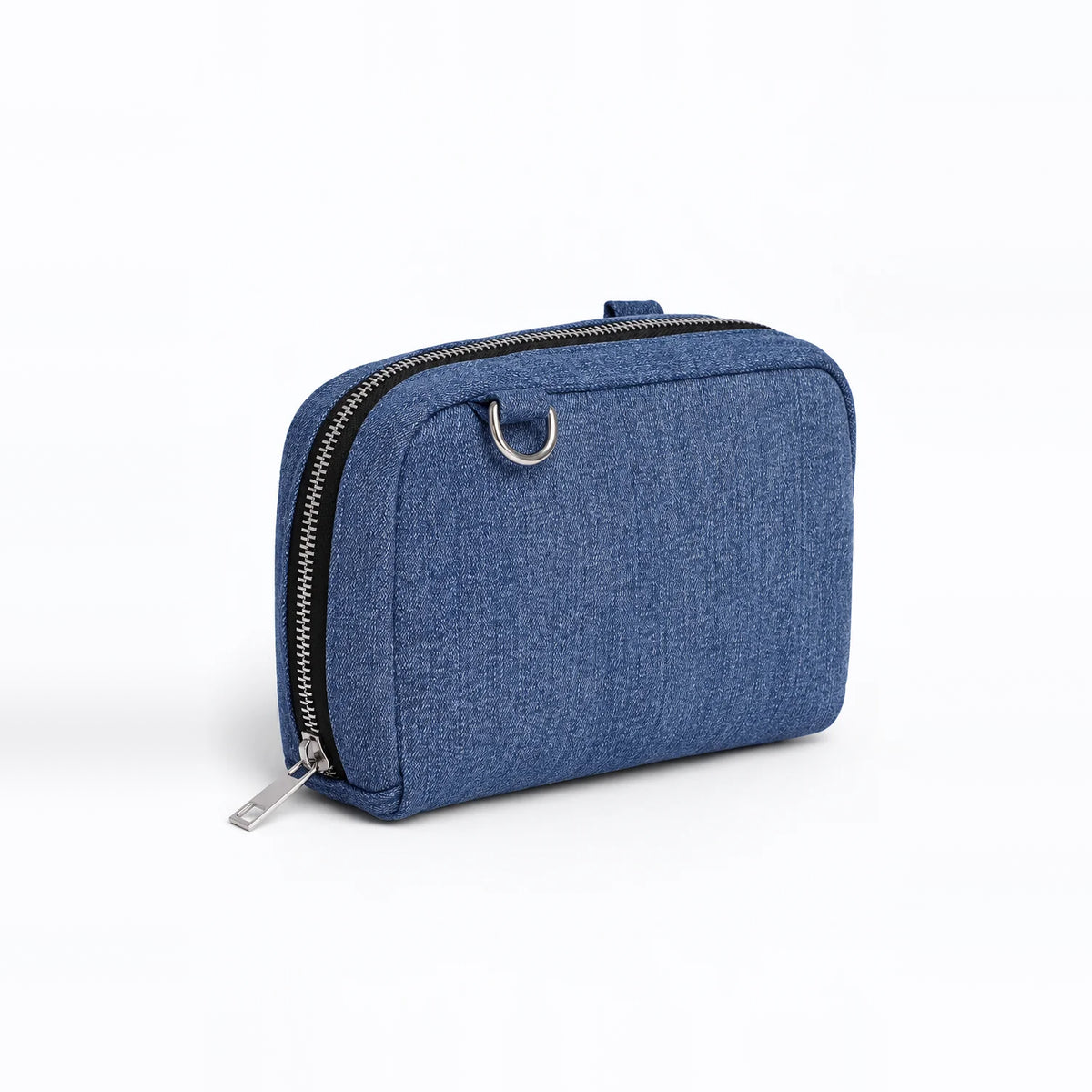 Terra Nomi Sling – upcycled denim bag, front view