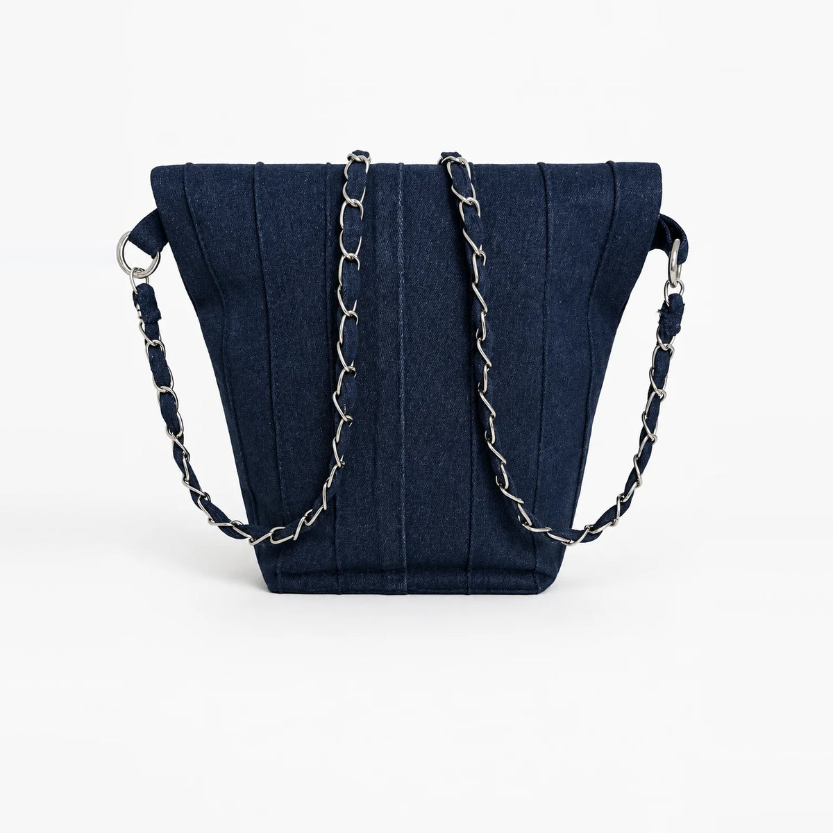 Terra Pleat Sling – upcycled denim bag, view 4 of 5